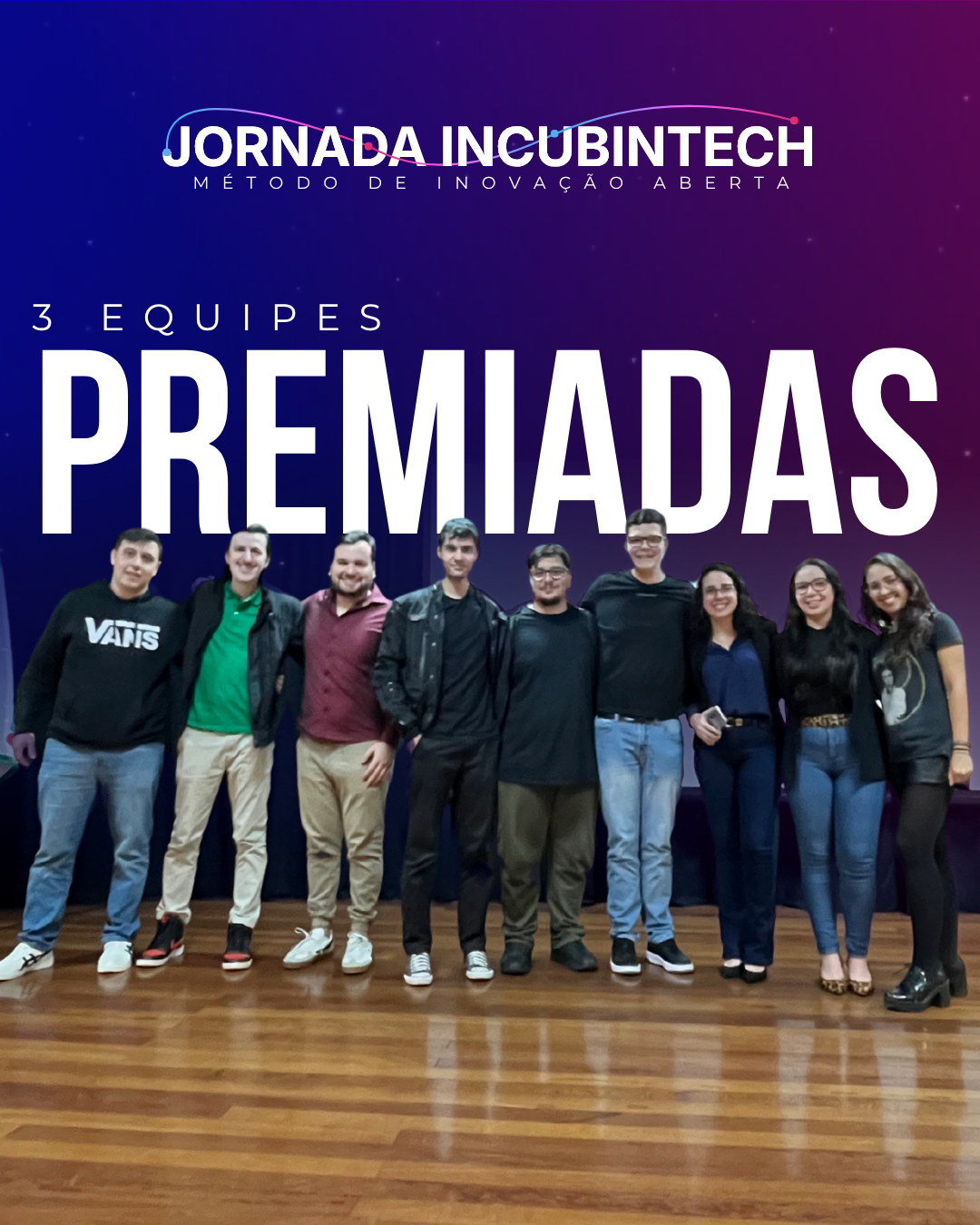 1ª Jornada Incubintech de Inovação Aberta reúne 72 equipes e premia soluções para desafios reais